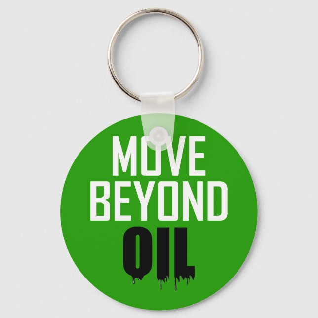 Move Beyond Oil Keychain (Front)
