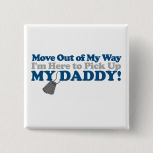 Move out of the way! (boy) 2 inch square button
