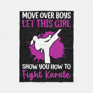 Move Over Boys Let This Girl Show You How To Fight Fleece Blanket