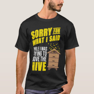 Move The Hive Beekeeper Apiary Honey Beekeeping Gr T-Shirt