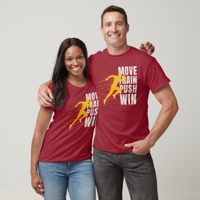 Move Train Push Win Running Shirt (Unisex)