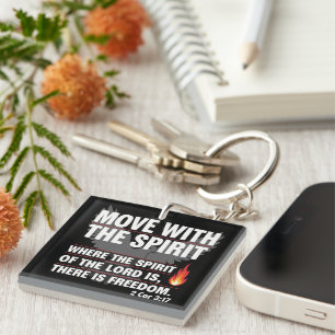 Move with the spirit - freedom design keychain