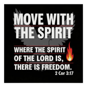 Move with the spirit - freedom t-shirt design poster