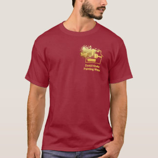 Moveable Gold Brush Home Paint Splatter T-Shirt