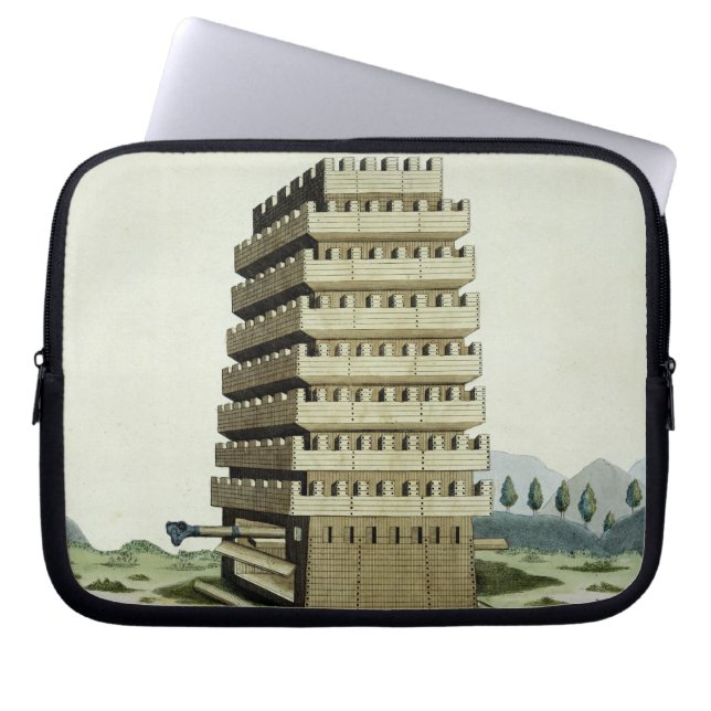 Moveable tower with outer galleries and an additio laptop sleeve (Front)