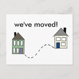 Moved! Announcement Postcard