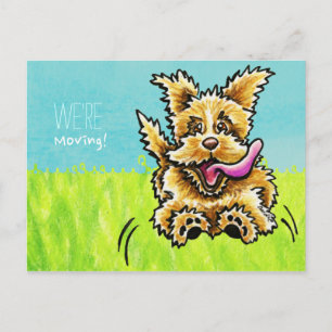 Moved Moving Cute Dog New Address Announcements