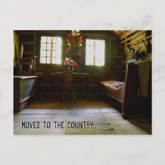 Moved to the Country | Funny Change of Address Announcement Postcard