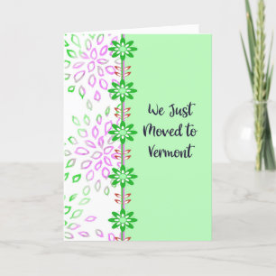 Moved to Vermont Announcement Card