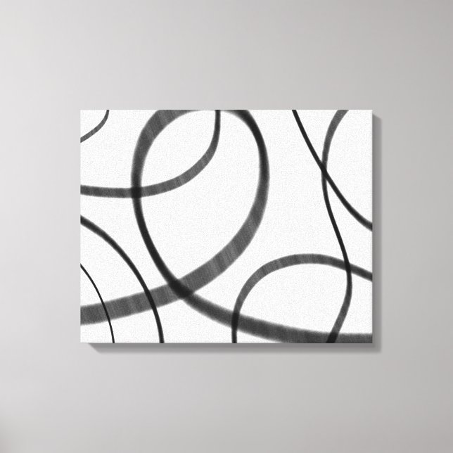 Movement in Black and White  Canvas Print (Front)