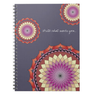Movement Mandala Notebook Write What Moves You