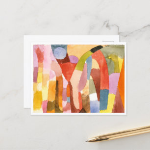 Movement of Vaulted Chambers, Paul Klee Postcard