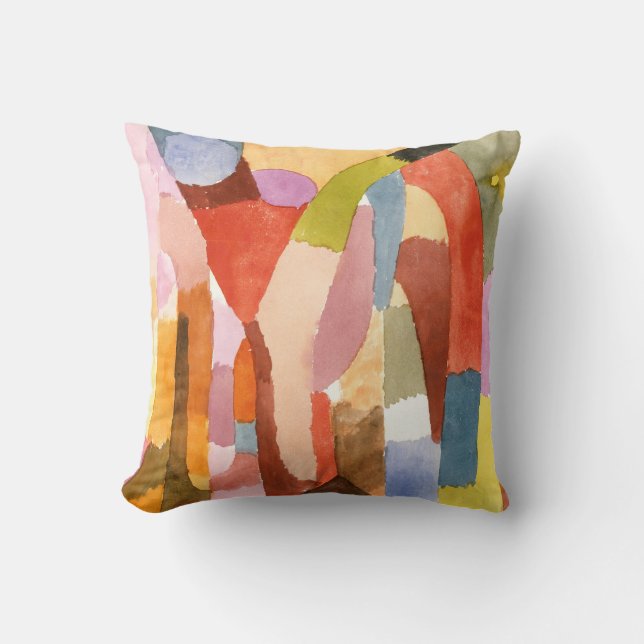 Movement of Vaulted Chambers, Paul Klee  Throw Pillow (Front)