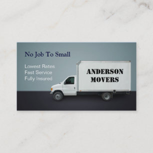 Mover or Moving Company Business Card