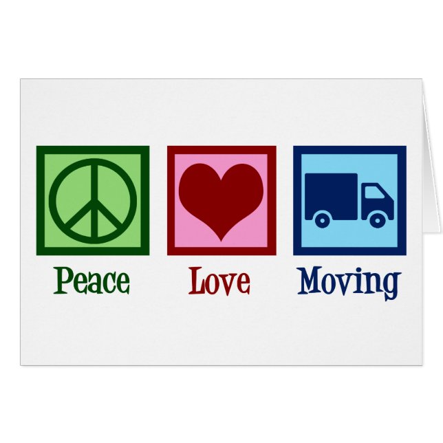 Mover Peace Love Moving Company Camion (Devant horizontal)