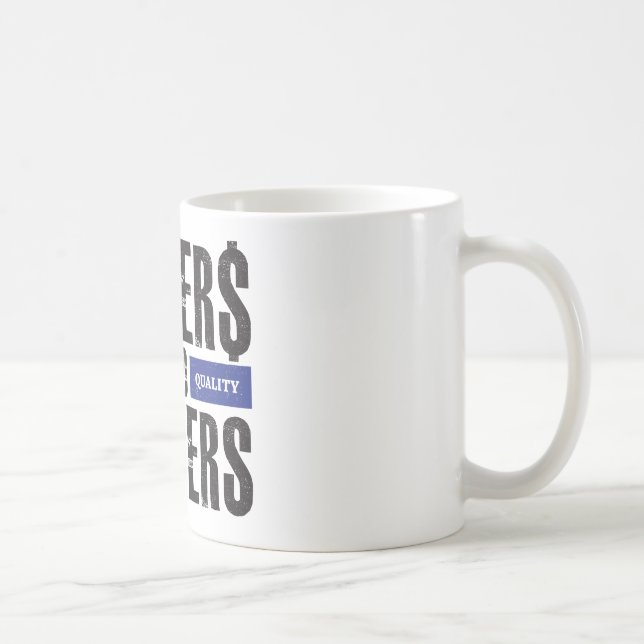Movers and Shakers - Blue Coffee Mug (Right)