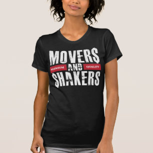 Movers and Shakers - Red and White T-Shirt