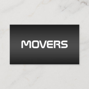 Movers Black Business Card