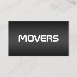 Movers Black Business Card