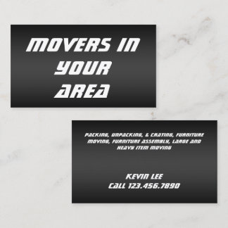 Movers Transportation Business Card