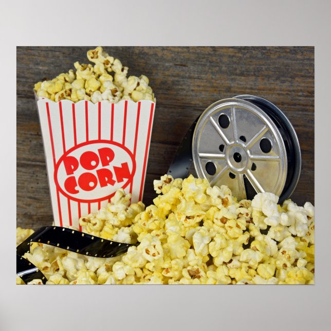 Movie and Popcorn Poster (Front)