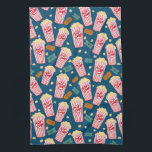 Movie Buffs Popcorn and Film Night Kitchen Towel<br><div class="desc">Decorate your kitchen with this fun movie popcorn pattern towel. Makes a great gift for film buffs and popcorn fans!
Check my shop for lots more colours and patterns!</div>