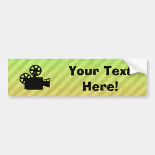 Movie Camera Bumper Sticker
