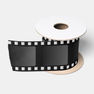 Movie Camera Film Strip Satin Ribbon