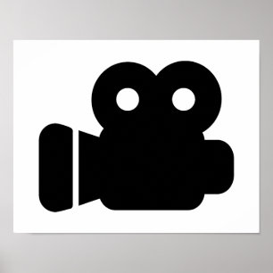 Movie camera poster