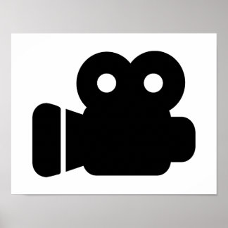 Movie camera poster