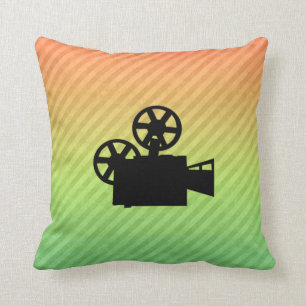 Movie Camera Throw Pillow