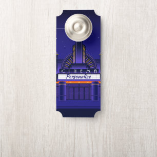 Movie Cinema Theater Marquee Room Door Hanger