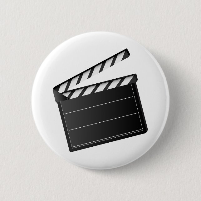 Movie Clapper 2 Inch Round Button (Front)