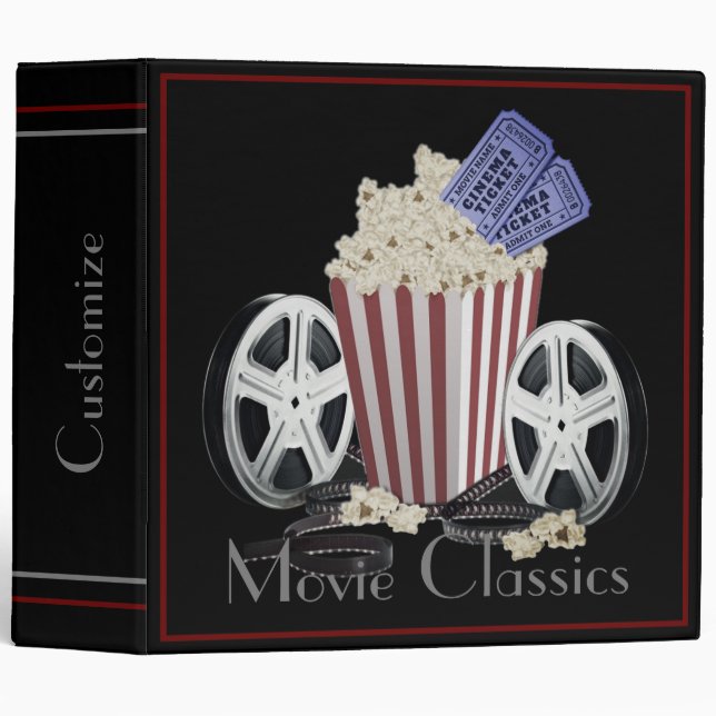 Movie Classics 3 Ring Binder (Front/Spine)