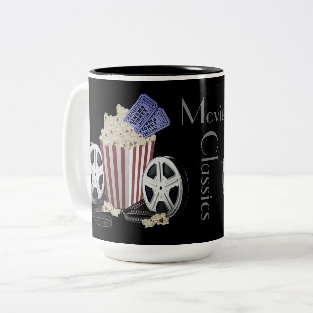 Movie Classics Two-Tone Coffee Mug (Front Left)