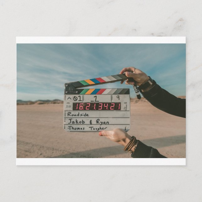 Movie Director Clap Film Cinema Camera Postcard (Front)