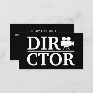 Movie Director, Film Production Business Card