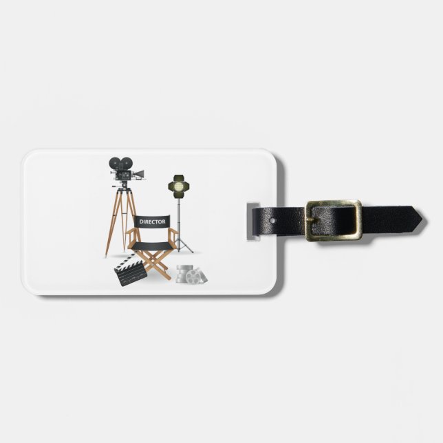 Movie Director Set Luggage Tags (Front Horizontal)