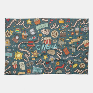 Movie Fan Cinema Theatre Design Kitchen Towel