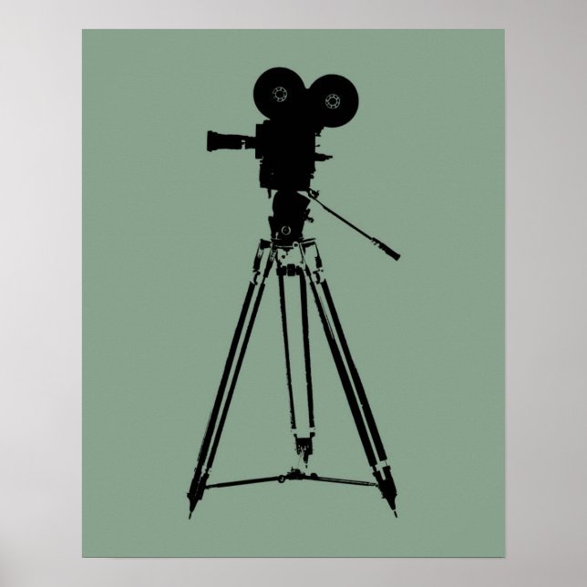 Movie Film Camera Pop Art Poster (Front)