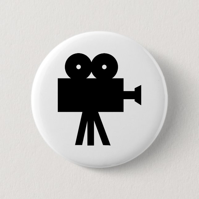 Movie Film Cine Camera Hollywood 2 Inch Round Button (Front)
