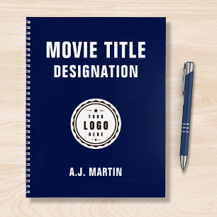 Movie Film Crew Logo Custom Personalized Name Notebook