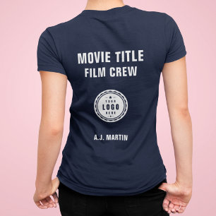 Movie Film Crew Logo Custom Personalized Name Tri-Blend Shirt