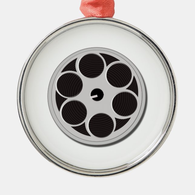 Movie Film Reel Metal Ornament (Front)