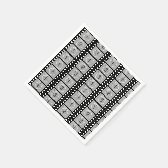 Movie Film Strip Paper Party Napkins (Corner)