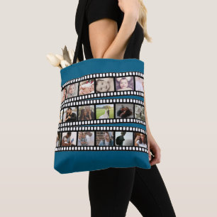 Movie Film Strip Personalized With Your Own Photos Tote Bag