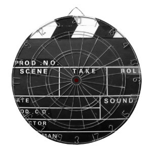 movie film video makers Clapper board design Dartboard