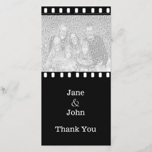 Movie Film Wedding Theme Photo Thank You Card