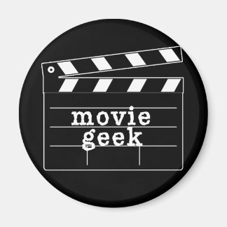Movie Geek with Clapboard Magnet