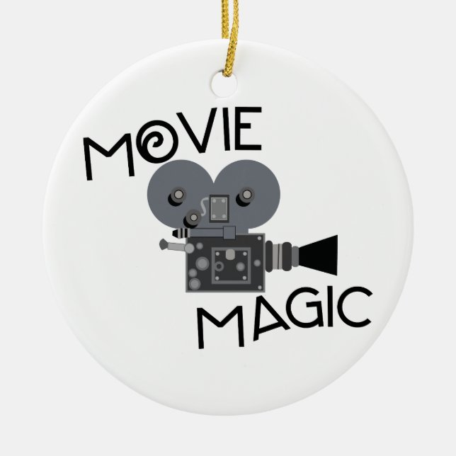 Movie Magic Ceramic Ornament (Front)